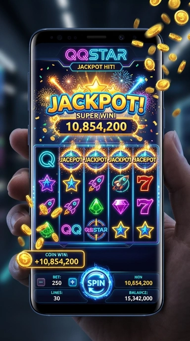 Tampilan antarmuka pengguna qqstar yang sederhana dan intuitif.